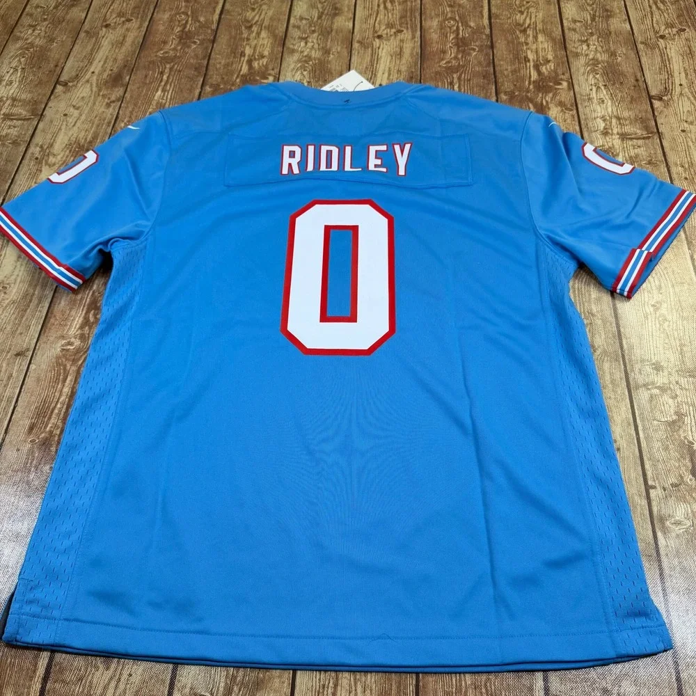Nike Calvin Ridley Tennessee Oilers Jersey Kids Extra Large Blue Color Rush NWT